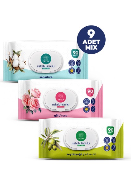 ISLAK HAVLU 90 'LI MİX 9X90 modelleri