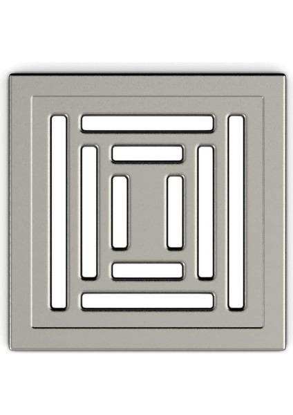 V- Kare 5606982 Duş Kanalı, Yandan Çıkışlı, 15X15 Cm, Dk 800 Kapak, Mat Krom