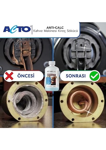 Antı-Calc 500 ml - Espresso Makinesi, Kahve Makinesi Kireç Çözücü, Her Tür Kahve Makinesi ve Su Isıtıcısı Için Sıvı Kireç Çözücü indirimleri