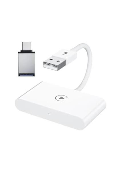 Araç Içi Cihazlar Ile Uyumlu Kablosuz Adaptörü Çevirici Beyaz fiyatları