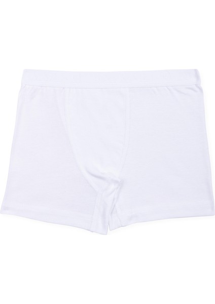 Erkek Çocuk Pamuklu Düz Klasik Rahat Kesim Boxer 2'li Paket 3310 Beyaz fiyatları