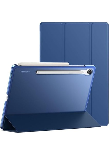 Tab S9 Fe 11 Inç Uyumlu Kılıf - Tam Uyumlu, Kesimli, Otomatik Uyanma/uyuma (Gece Mavisi, Tab S9 Fe) modelleri