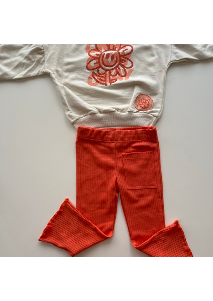 MK-2473 Kız Çocuk %100 Pamuk Kiremit Eşofman Takımı fiyatları
