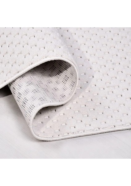 Ceclavin Modern Beyaz Polyester Pamuk Tabanlı Makine Halısı fırsatları