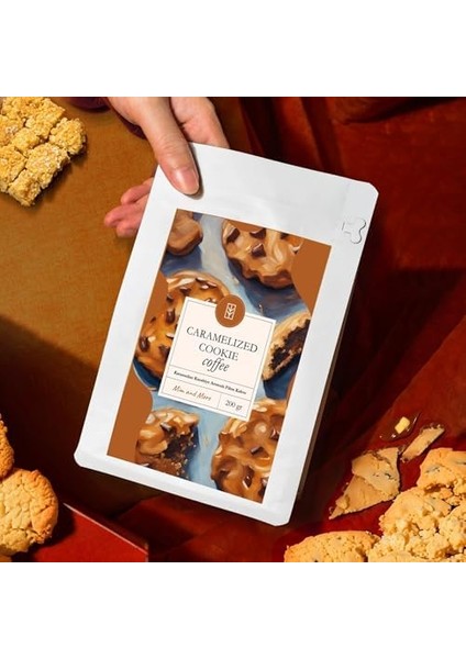 Mim And More Caramelized Cookie Coffee Karamelize Kurabiye Aromalı Kahve Filtre Kahve 200 gr modelleri