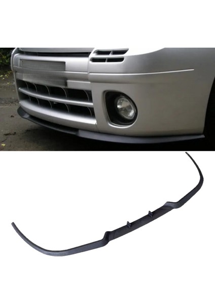 Renault Clio Mk2 Mk3 B C Uyumlu Universal 3 Parça Cupra Kupra Ön Ek Tampon Dili Lip Esnek Karlık
