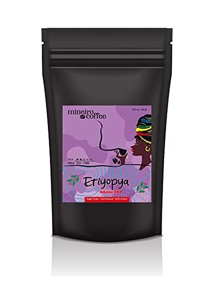 Mineiro Coffee Etiyopya Sidamo Single Origin Filtre Kahve 250 gr
