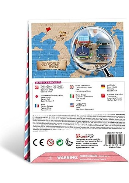 CUB/W3103H 3D 31 Parça Puzzle Seyyar Arabası fiyatları