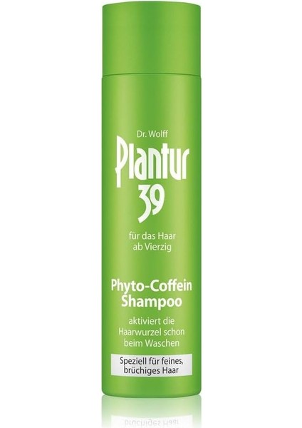Plantur 39 Phyto-Caffeine-Şampuanı "özellikle Ince ve Köprü Saçları Için, Menopoza Saç Dökülmeden Önce Önleme Için Bakım Şampuanı - 1 x 250 ml