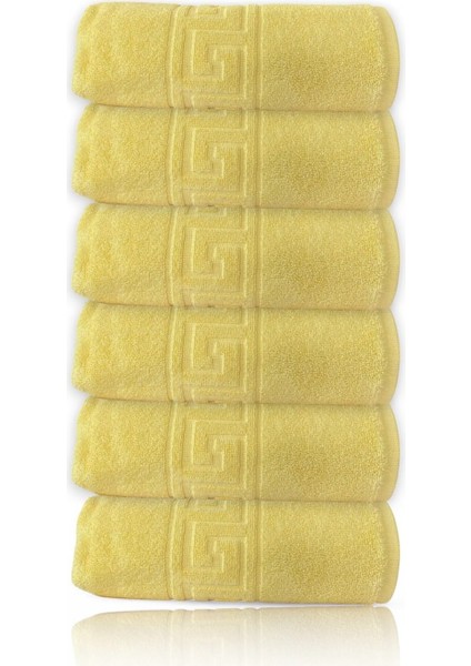 Sarı El Havlusu - 50X90 Cm, 225 GR,%100 Pamuk, Spa ve Otel Havlusu, Günlük Kullanıma Uygun