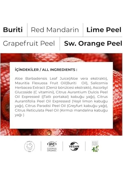 Cıtrus C Cosmos Organik Sertifikalı Vitamini C Serumu – Yaşlanma Karşıtı Aydınlatıcı Gündüz Gece Kullanıma Uygun C Vitamini Yüz Serumu Süt Formunda – Vegan Sertifikalı 30 ml modelleri