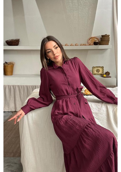 Zarif Midi Gömlek Elbise indirimleri