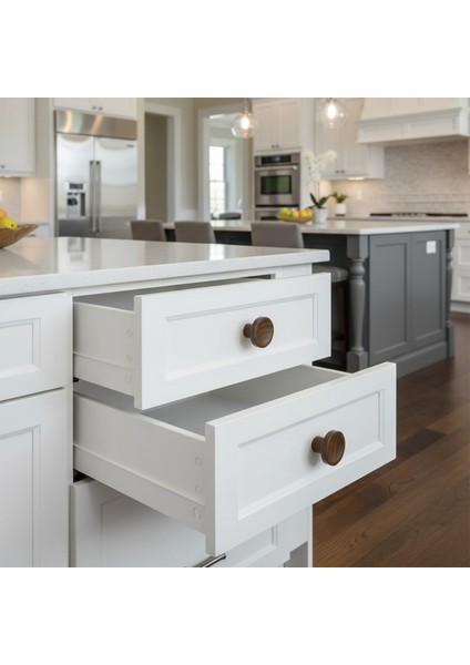 10 Adet Tek Vidalı Iç Bükey Plastik Düğme Kulp Kestane Kahvesi Renk Mobilya Dolap Çekmece Kulpu Kulbu modelleri