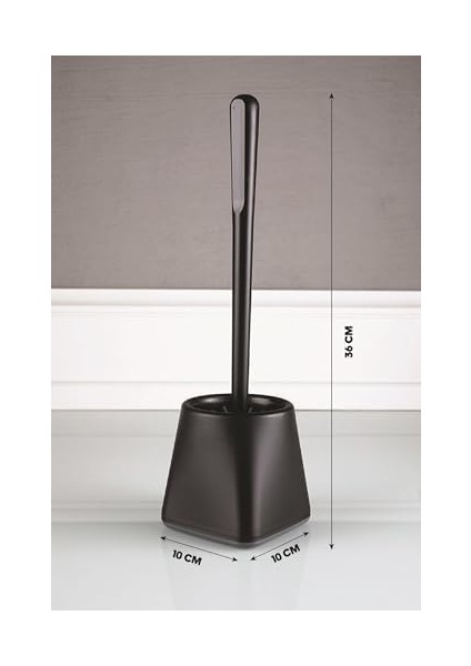 Wc Tuvalet Fırçası Klozet Fırçası Kare Siyah modelleri