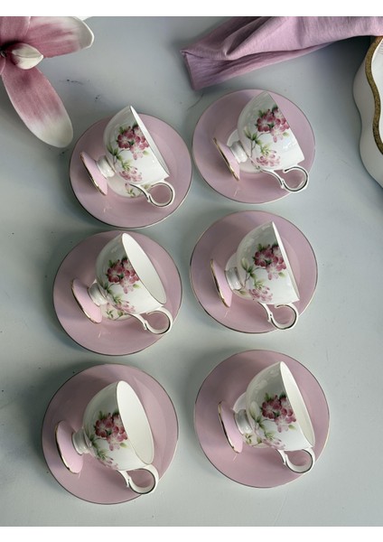 Türk Kahve Fincanı Blossom 6 Kişilik 12 Parça modelleri