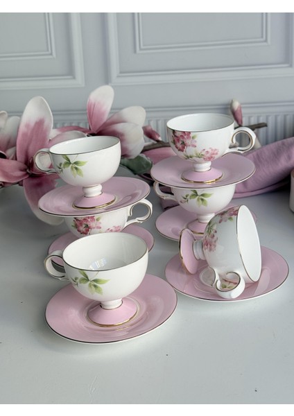 Türk Kahve Fincanı Blossom 6 Kişilik 12 Parça fırsatları
