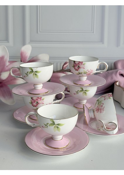 Türk Kahve Fincanı Blossom 6 Kişilik 12 Parça indirimleri
