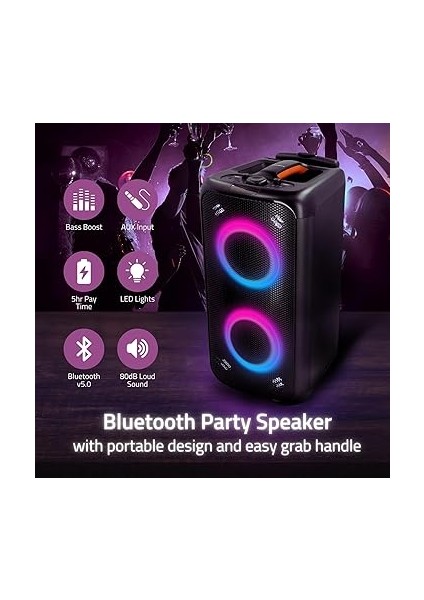 Party Speaker - 240W Taşınabilir Rgb Bluetooth® Hoparlör SPPT2480BK fiyatları