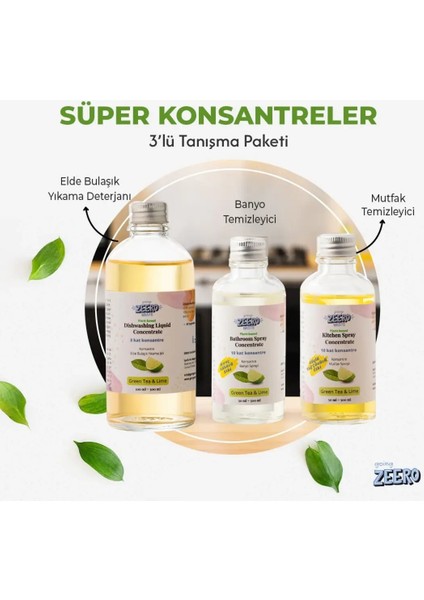 Süper Konsantreler 3'lü Tanışma Paketi - Lime & Okaliptus