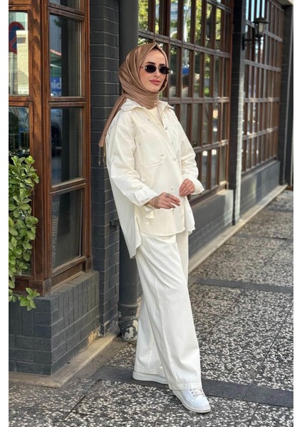 Pantolonlu Takım 26KZ1003 Ekru fiyatları