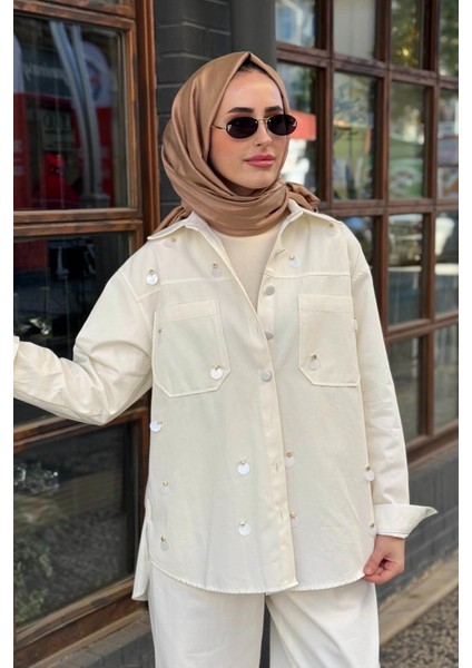 Pantolonlu Takım 26KZ1003 Ekru modelleri