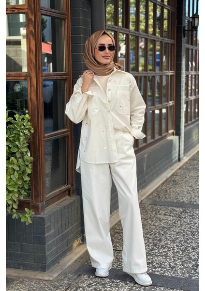 Pantolonlu Takım 26KZ1003 Ekru fırsatları