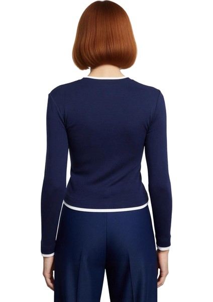 Kadın Şık Regular Dik Yaka Slim Kalıp Örme Fitted Vücuda Oturan Viskon Yumuşak Kumaşlı Esnek Bluz modelleri