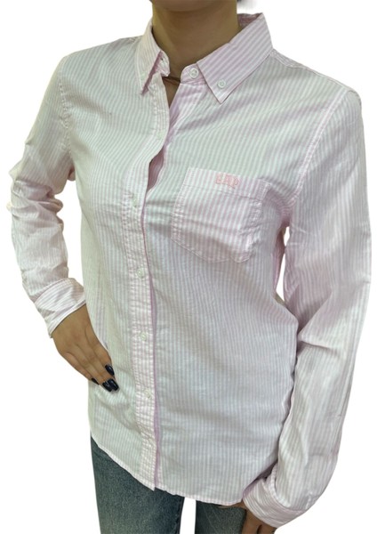 V-Frch Fıtted Oxford Logo Kadın Gomlek fiyatları