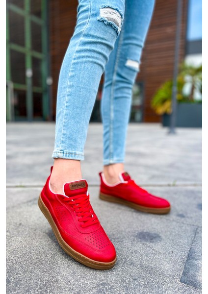 CH157 - Ckt Retro Erkek Ayakkabı Kırmızı