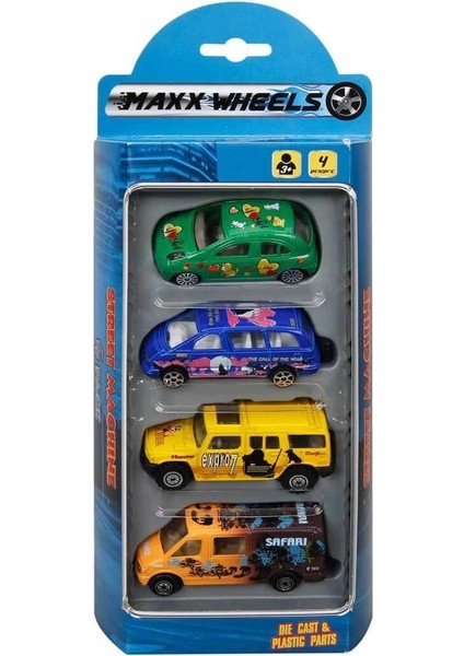 Street Machine 4'lü Mini Araçlar