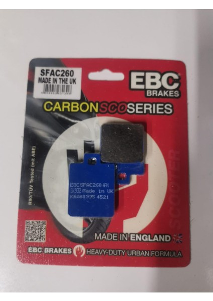 SFAC260 2017-2025 Sym Jet 14 Uyumlu Arka Fren Balatası Karbon Balata modelleri