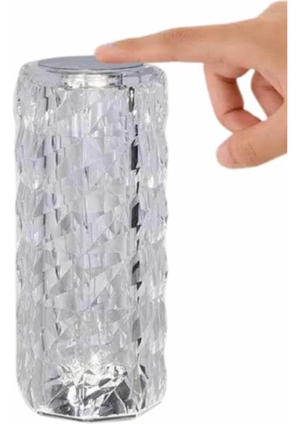 Yeni Nesil Modern Kristal Masa ve Gece Lambası Dokunmatik Renk Değiştirebilen modelleri