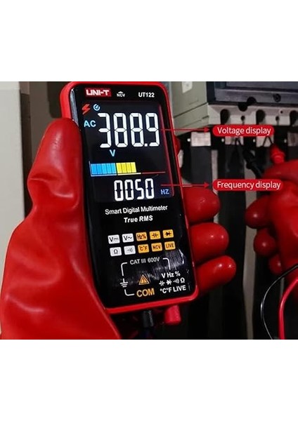 UT122/UT121A/B Smart Digital Multimeter True Rms Voltage Frequency Dual Display Ncv Lıve Auto Range 6199 Count Meter (UT122) modelleri