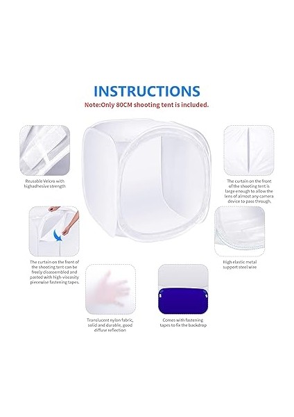 60 x 60 cm Fotoğraf Stüdyosu Kayıt Çadırı Işık Küpü Difüzyon Yumuşak Kutu Seti 4 Renkli Arka Planlı (Kırmızı Koyu Mavi Siyah Beyaz) Fotoğraf Için fırsatları