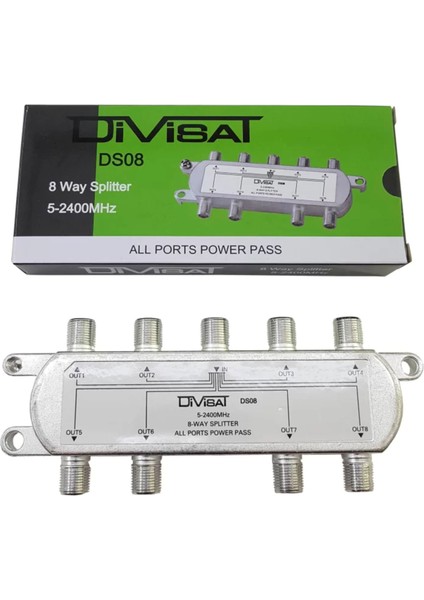 Ds-08 1/8 Splitter 5-2400 1 Giriş 8 Çıkış Bölücü fiyatları