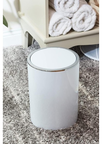 Çöp Kovası Beyaz (Inca Model) 25.5 x 18.5 cm