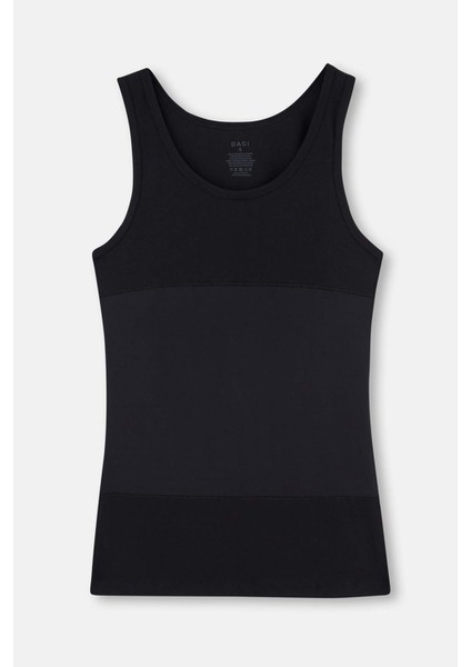 Siyah Erkek Pamuklu Korse Atlet D7000