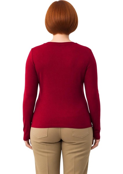 Kadın Vücut Saran Esnek Örme Bisiklet Yaka Uzun Kollu Crop Üst Kaliteli Şık Rahat Modern Zarif modelleri