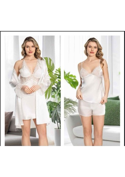 Kadın Saten 6'lı Dantelli Gelin Çeyiz Seti Jw.4r.7k1.mk fiyatları