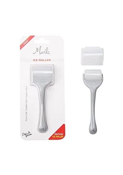 Mar&apos;le Cilt Sıkılaştırıcı Gri Ice Roller Yüz Masaj Aleti