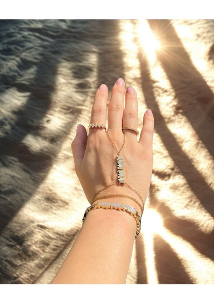 Baget Taşlı Altın Kaplama Şahmeran