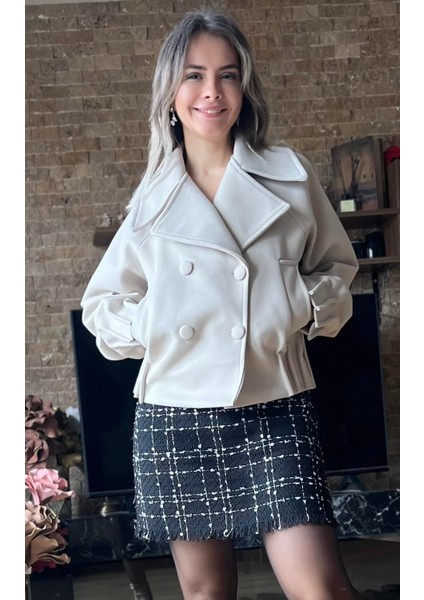 Premium Kalite Kadın Kısa Kaşe Kaban | Trend Oversize Muadil Model modelleri