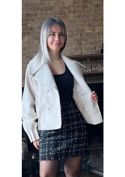 Premium Kalite Kadın Kısa Kaşe Kaban | Trend Oversize Muadil Model indirimleri