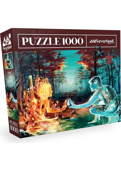 1000 Parça Puzzle - Fıre And Water (Ateş ve Su)