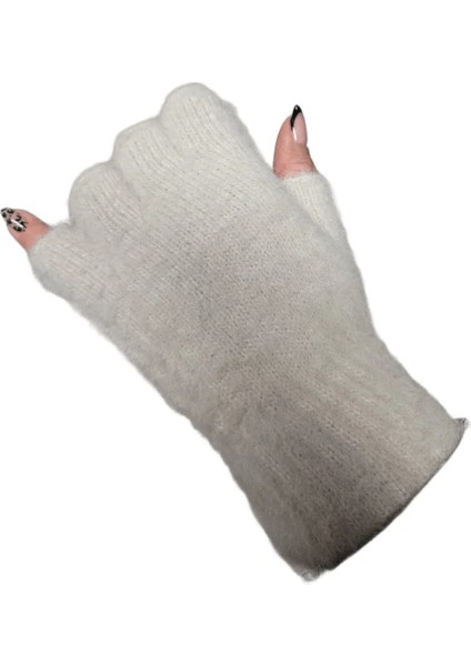 Kadın Peluş Yumuşak Peluş Kesik Eldiven fiyatları