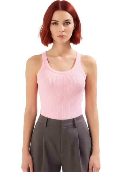 Kadın Triko Basic Tank Top Kaliteli Şık Rahat Modern Zarif Günlük fiyatları