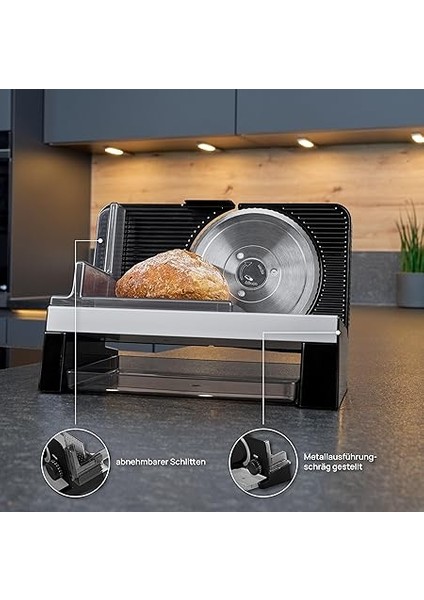 E 16 Siyah Çok Amaçlı Elektrikli Salam Sosis Gıda Dilimleyici Alman Ürünü fırsatları