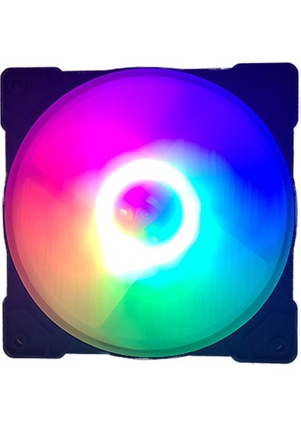12CM Kasa Içi Uyumlu Rainbow LED Fanlı Molex 4 Pin Soket Fan fiyatları