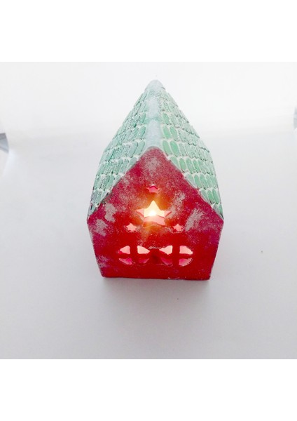 Yılbaşı Sofra Dekoru El Yapımı Suya Dayanıklı Simli Noel Baba Vazo Şekerlik fiyatları