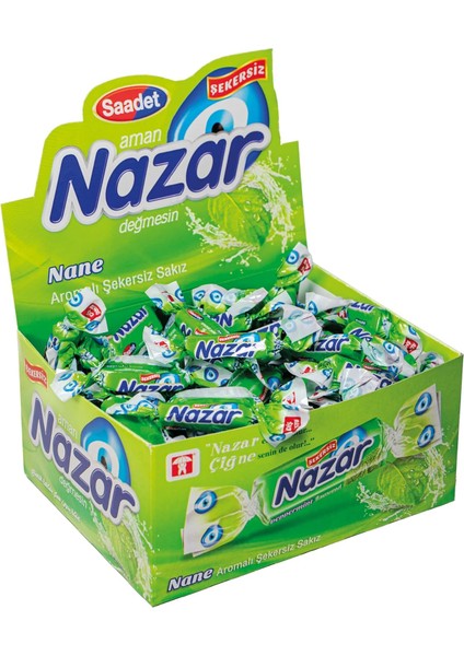 Nazar Şekersiz Sakız 100&APOS;LÜ Kutu Nane fiyatları